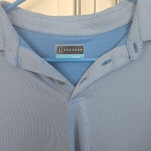 PGA Tour Men's Light Blue Polo Shirt